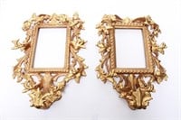 Italian Rococo-Manner Giltwood Mirror Frames, Pair