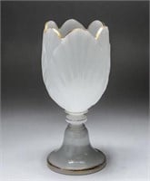 Vintage Baccarat Opaline Glass Tulip Centerpiece