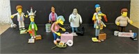 Eight Simpson Collector Figurines