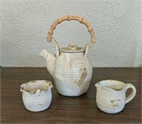 Dove Pottery Tea Set