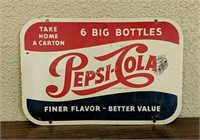 Vintage Pepsi Metal Sign