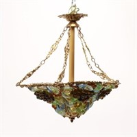 Murano Venetian Glass Grapes & Flowers Chandelier