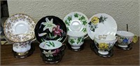 2nd Group lot of 5 Assorted Cups & Saucers