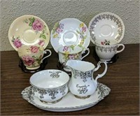 Group lot of Assorted Tea Cups & More