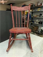 Very Old Antique Children's Rocking Chair