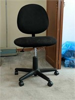 Blacked Wheeled Office Chair
