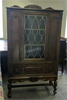 R2- Antique Tall Wooden China Cabinet