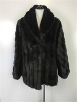 Dark Mink Faux Fur Coat