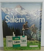 SST Embossed Salem Cigarettes sign