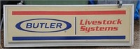 Butler Livestock Systems lighted sign