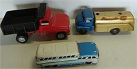3 Vintage toy vehicles
