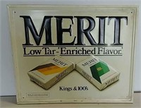 SST Embossed Merit Cigarettes sign