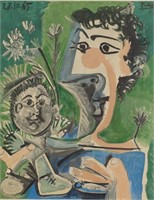 AFTER PABLO PICASSO "MOTHER & CHILD" LITHO