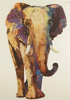 ALEX ZENG "ELEPHANT" ART COLLAGE