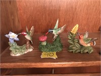 Hummingbird Figurines (set Of 3)
