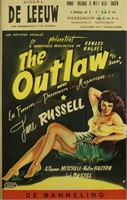 VINTAGE BRUXELLES "THE OUTLAW" PRINT, 1943