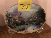 Thomas Kinkade Lamplight Brooke Plate #1576g