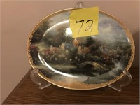 Thomas Kinkade Lamplight County Plate #13369a