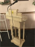 Pulpit Stand W/ Microphone & Light