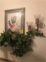Angel Picture / Candle Wall Sconce