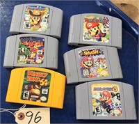 6 N64 GAMES.