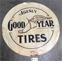28" GOOD YEAR TIRE METAL SIGN