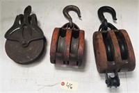 ASSORTED PULLEYS