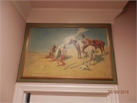 Frederic  Remington Painting Local Pick Up Only
