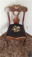 Floral print chair