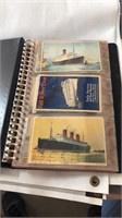 Post card book with 46 different ship post cards