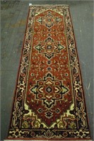 Indo-Serapi Hand Knotted Runner 2.7 x 8ft