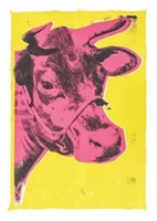 ANDY WARHOL, UNSIGNED SCREEN PRINT, PINK COW