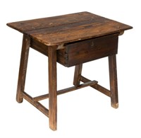 SPANISH BAROQUE STYLE PINE WORK TABLE 18TH/19TH