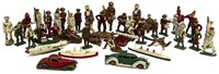 (43) PRE WWII LEAD SOLDIERS, CARS, BUCK ROGERS