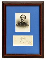 AUTOGRAPH, GENL. DAN SICKLES, CIVIL WAR, C.O.A.