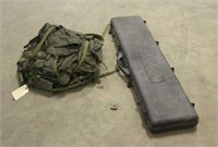 Army Back Pack & Contico Hard Gun Case