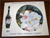 30cm Ceramic Plate With Server