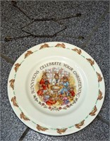 Bunnykins "Celebrate Your Christening" Plate