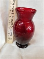 Red vase