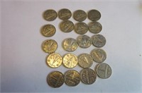 20 - Canadian 5 cent coins
