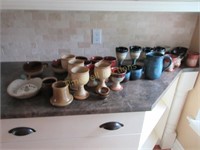 Large art pottery grouping