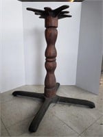 Vintage metal and wood table base