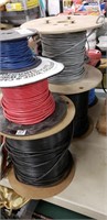 Spools of Copper wire and cable