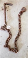 Six Foot Chain with Hook and Tow Hook