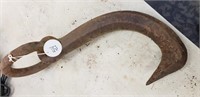 VERY LARGE Iron Hook with Ring