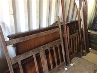 Group of Antique Bed Parts