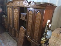 Hand Carved Oriental Cabinet/Divider