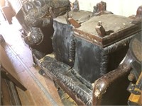 (5) Pieces of Antique Leather Furniture