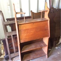 Oak Secretary, 5ft Tall