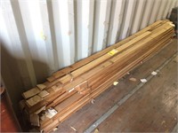 Group of Red Rough Cedar Paneling